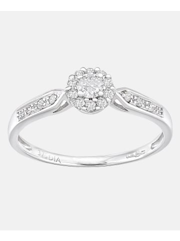 Diamant L'éternel Verlobungsring aus 375 Weißgold mit 0.25 Karat Diamant