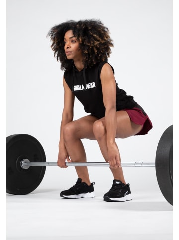 Gorilla Wear Ärmelloser Hoodie - Virginia - Schwarz