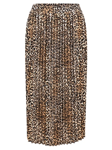 Betty Barclay Plisseerock mit Gummizug in Beige/Schwarz