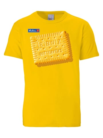 Logoshirt T-Shirt Leibniz Keks in gelb