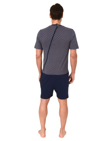 NORMANN Pflegeoverall kurzarm Reißverschluss Rücken - 89019 in navy