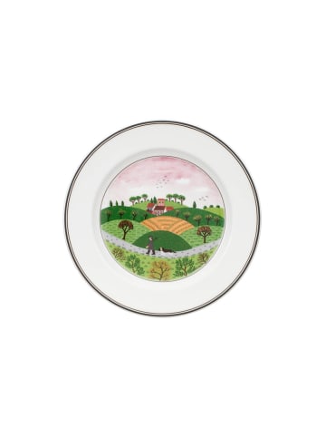 Villeroy & Boch Frühstücksteller Jäger Design Naif in Bunt ø 21 cm in bunt