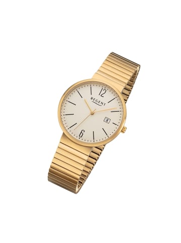 Regent Analog-Armbanduhr Regent Zugarmband silber mittel (ca. 38mm)