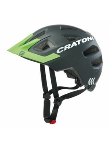 Cratoni Kinder-Fahrradhelm Maxster Pro in schwarz/neongrün matt