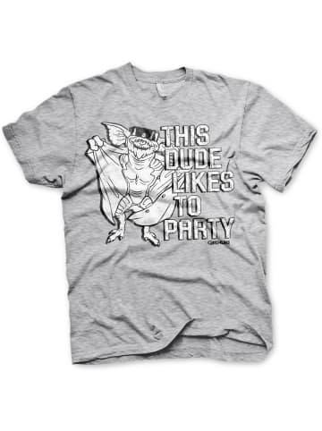 Gremlins T-Shirt "This Dude Likes To Party T-Shirt" in Grau