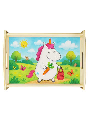 Mr. & Mrs. Panda Tablett Einhorn Vegan Design ohne Spruch in Weiß