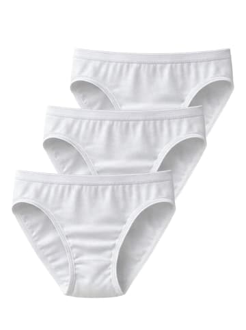 Haasis Bodywear 3er-Set: Minislip m. Glanzgummi in weiß