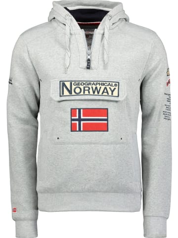 Geographical Norway Hoodie "Gymclass Db Men 100" in Grau