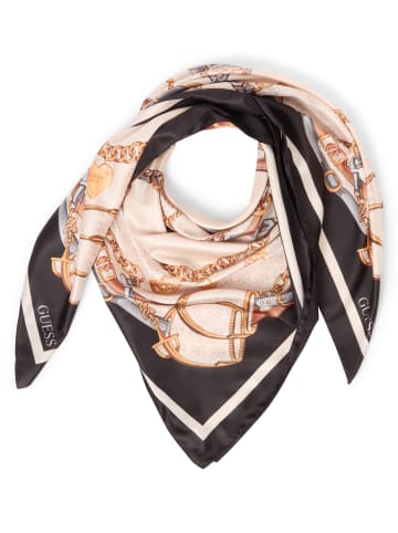 Tuch in beige schwarz - 0001