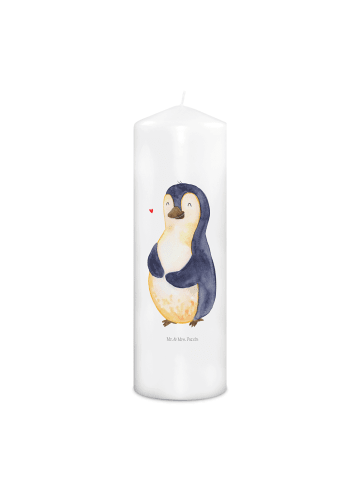 Mr. & Mrs. Panda Kerze Pinguin Diät ohne Spruch in Weiß