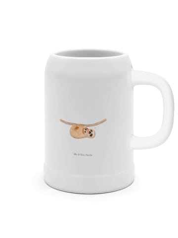 Mr. & Mrs. Panda Krug Faultier Kind ohne Spruch in Weiß