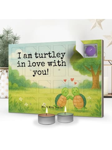 Mr. & Mrs. Panda Adventskalender Schildkröten Paar Design mit Sp... in Weiß