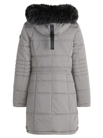 Betty Barclay Steppjacke mit Kapuze in Silbergrau