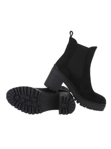 Ital-Design Stiefelette in Schwarz