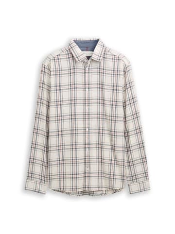 Tom Tailor Langarmhemd in white multicolor check