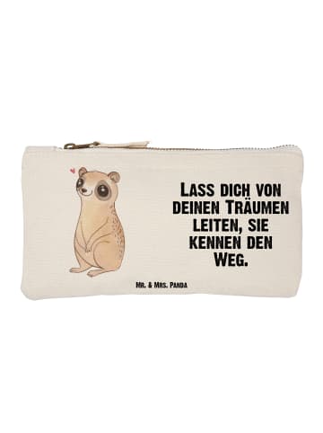 Mr. & Mrs. Panda Schminktasche Plumplori Glücklich mit Spruch in Weiß