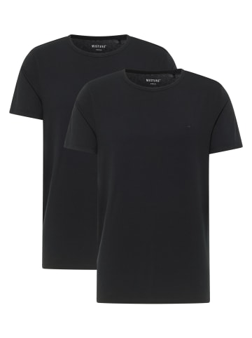 Mustang Doppelpack T-Shirt in Schwarz