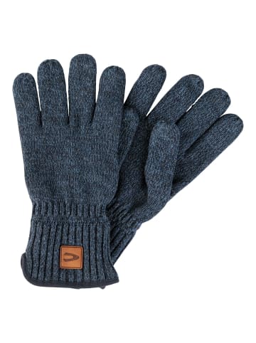 Camel Active Melierte Strickhandschuhe mit warmen Futter in Nachtblau
