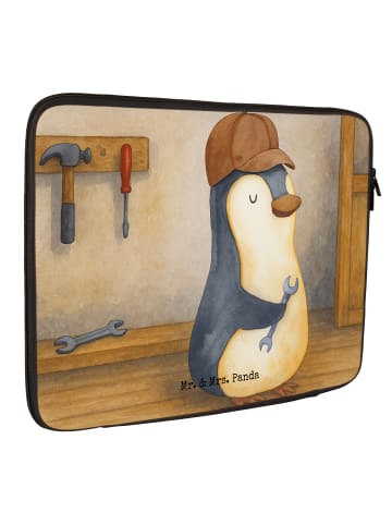 Mr. & Mrs. Panda Laptop Tasche Wenn Papa es nicht reparieren kan... in Weiß