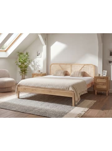 Beliani 3-tlg Doppelbett BELLEME in Braun