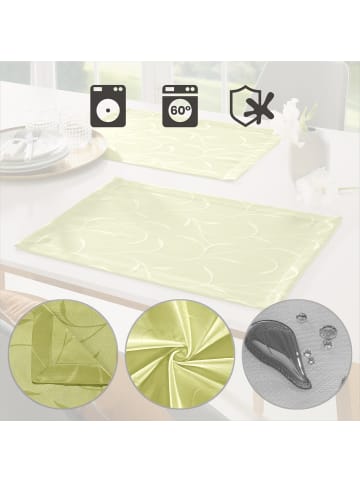 Erwin Müller Jacquard Tischset 2er-Pack Remscheid in grün