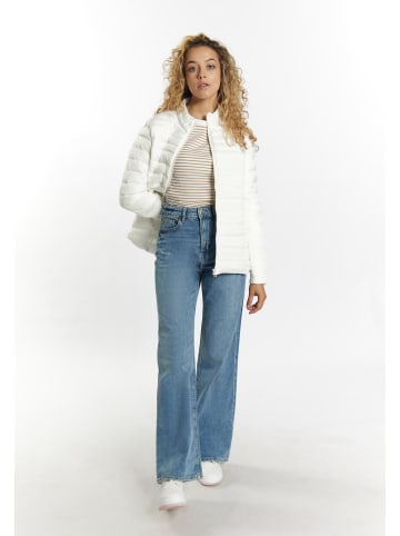 myMo Damen Leicht Wattierte Jacke in Wollweiss