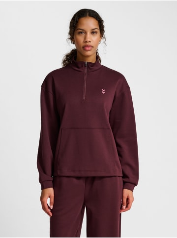 Hummel Reißverschluss Sweatshirt Hmlyoga Multisport Damen in FUDGE