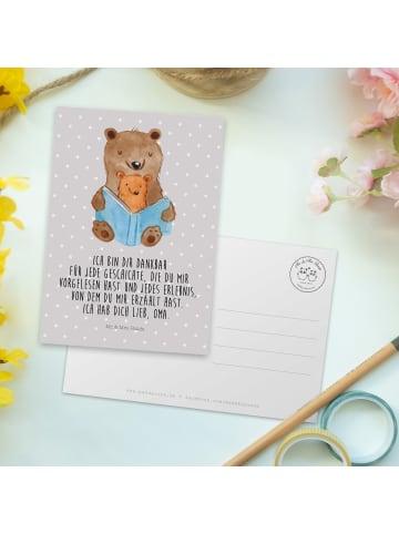 Mr. & Mrs. Panda bildkarte Bären Buch mit Spruch in Grau Pastell