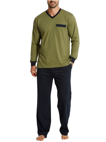 Haasis Bodywear Pyjama in navy/olive