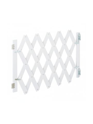 relaxdays Hundeabsperrgitter in Weiß - (B)108,5 x (H)47,5 cm