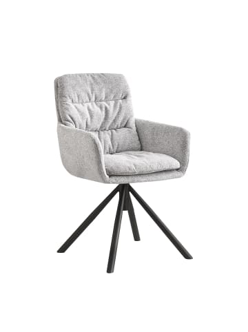 B&D Home Drehstuhl CAZAR in Grau - (B)57,5 x (H)90 x (T)65,5 cm