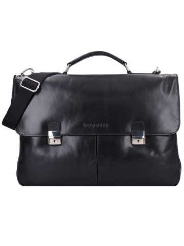 Bugatti Romano Aktentasche Leder 44 cm Laptopfach schwarz