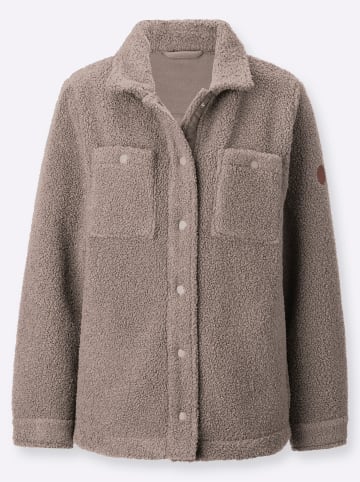WITT WEIDEN Teddy-Fleecejacke in taupe