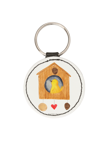 Mr. & Mrs. Panda Anhänger Vogel Haus ohne Spruch in Weiß