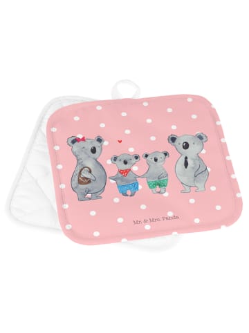 Mr. & Mrs. Panda Topflappen Koala Familie zwei ohne Spruch in Rot Pastell