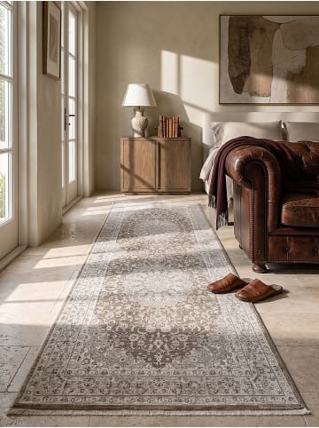KADIMA DESIGN Läufer Abstrakt pflegeleicht Wohnzimmer Schlafzimmer Flur Esszimmer in Braun