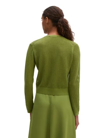 Marc O'Polo Ajour-Cardigan regular in Shaded Fern