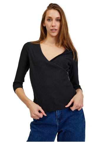 orsay Langarmshirt in Schwarz