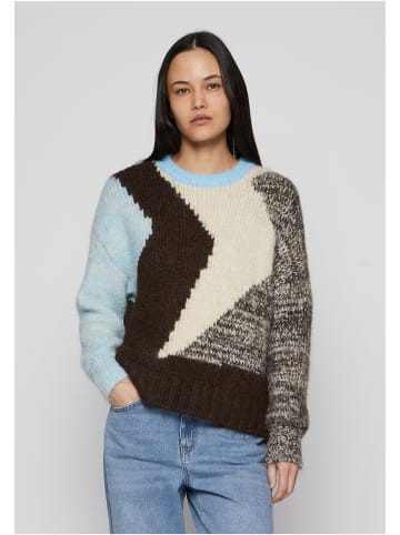 ONLY Sweater in dusk blue oatmeal/chocolate torte