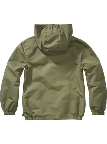 Brandit Kinder Funktionsjacke "Kids Summer Frontzip Windbreaker" in Grün