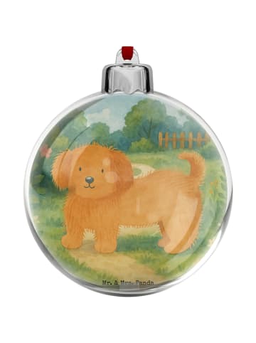 Mr. & Mrs. Panda Weihnachtsbaumkugel Hund Flauschig Design ohne ... in Weiß