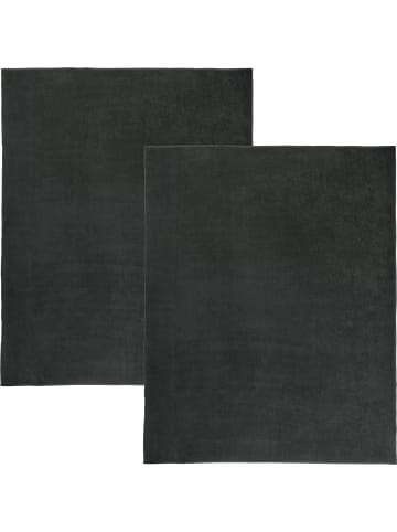 Erwin Müller Velours-Frottier Frottierdecke 2er-Pack in anthrazit