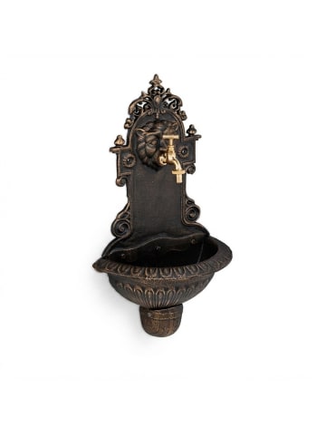 Wandbrunnen in Bronze - (B)35 x (H)61 x (T)18 cm