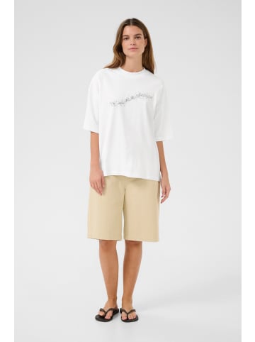 Karen By Simonsen T-shirt KBVigdis Baggy fit in Vigdis print - bright white