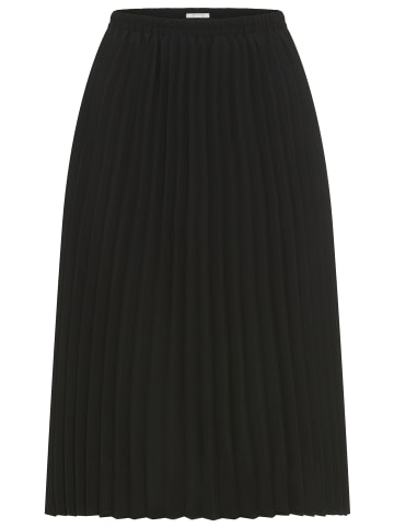 Tamaris Plisseerock in schwarz