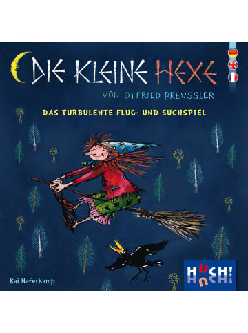 HUCH! Kinderspiel Die kleine Hexe - Das turbulente Flug- und Suchspiel in Bunt