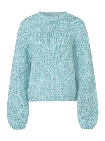 More & More kuschelig warmer Bouclé-Pullover in blue haze