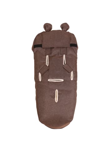 Kaiser Naturfellprodukte Kinderwagen Fußsack XL Ears Wool brown melange