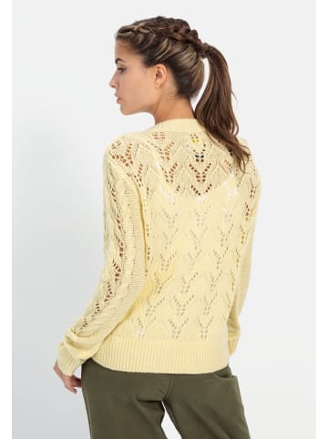 Camel Active Pullover mit V-Ausschnitt in Vanille