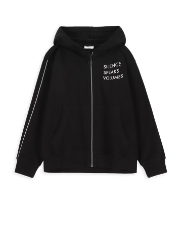 MOKIDA Sweatshirt mit Kapuze in schwarz